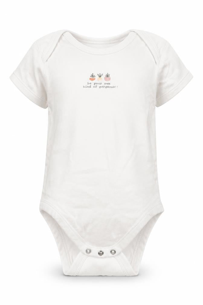 George Girls White  Cotton Bodysuit One-Piece Size 2-3 Years   - BE YOUR OWN KIND OF GORGEOUS