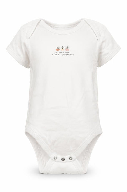 George Girls White  Cotton Bodysuit One-Piece Size 2-3 Years   - BE YOUR OWN KIND OF GORGEOUS