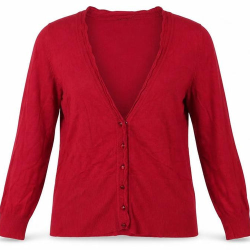 Linea Womens Pink Round Neck  Viscose Cardigan Jumper Size L