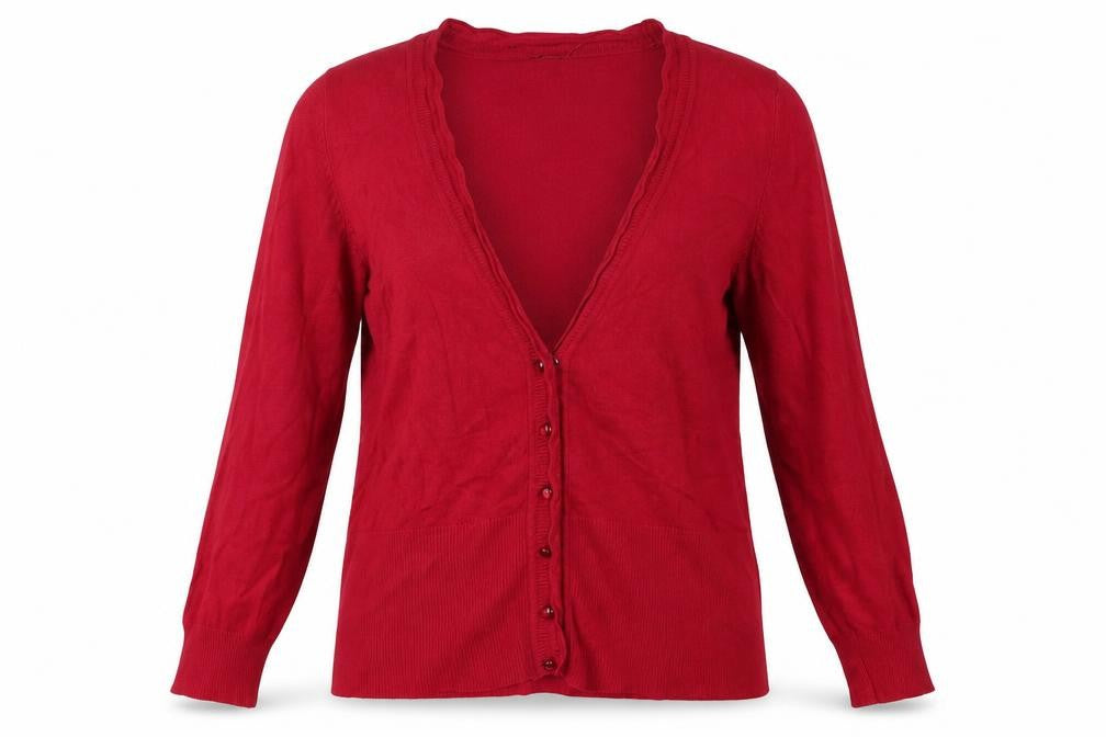 Linea Womens Pink Round Neck  Viscose Cardigan Jumper Size L