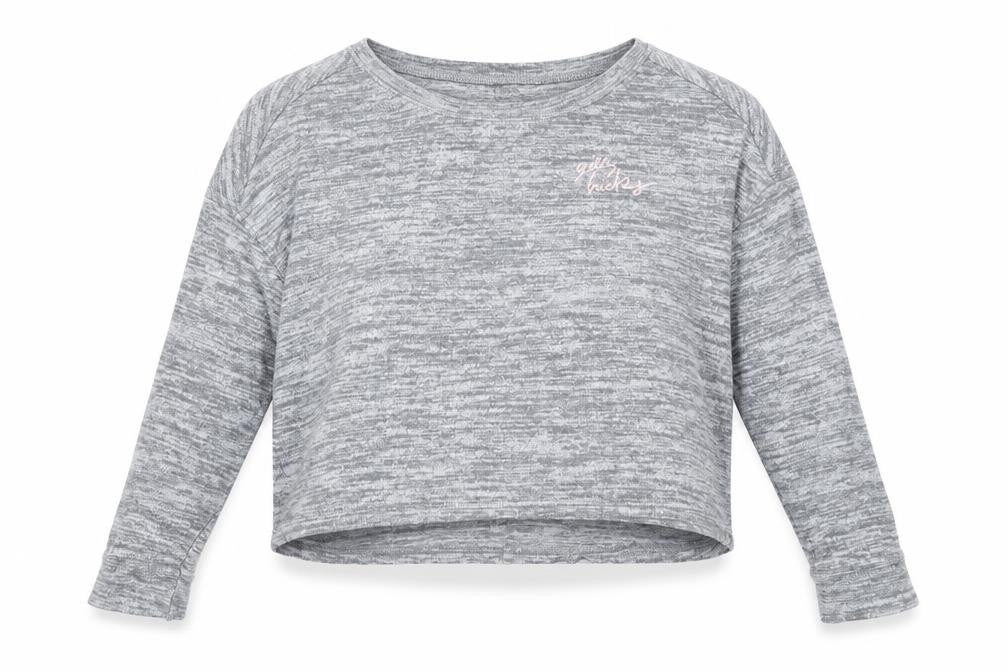 Gilly Hicks Womens Grey Solid Polyester  Pyjama Top Size XS