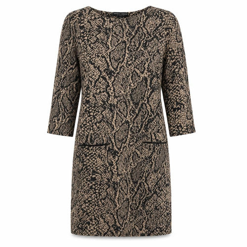 Dorothy Perkins Womens Multicoloured Animal Print Polyester A-Line  Size 12  Round Neck