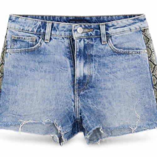 Sinsay Womens Blue  100% Cotton Cut-Off Shorts Size 6  Regular