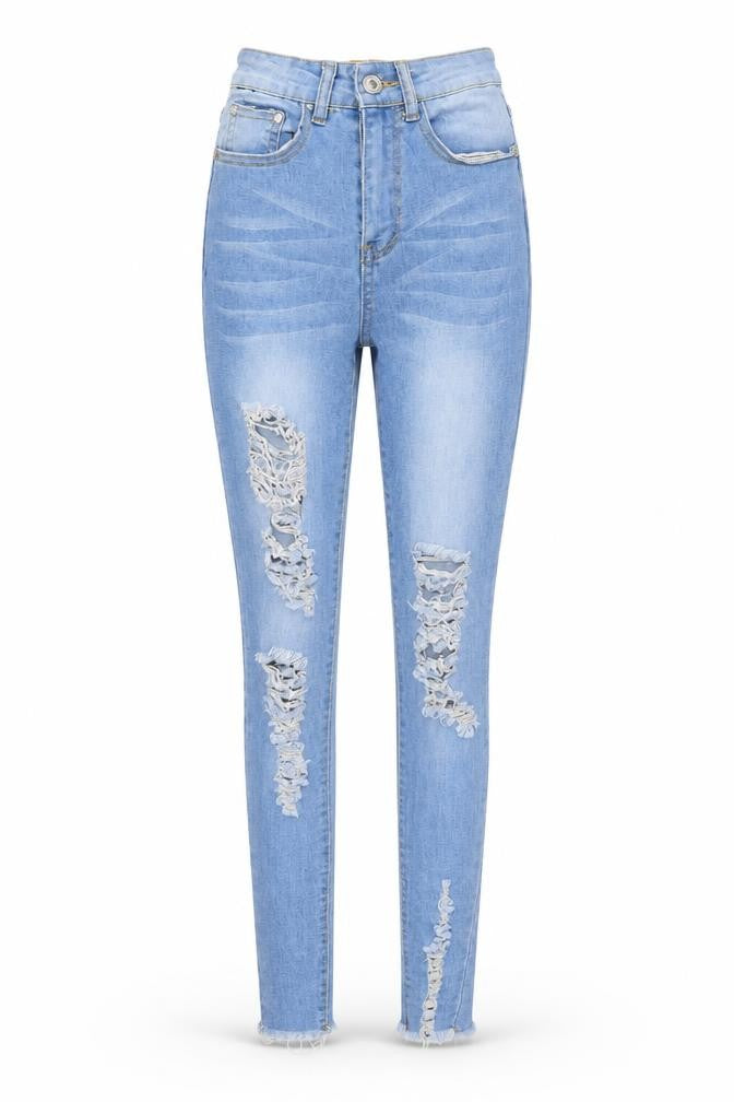 Denim Wise Womens Blue  Cotton Skinny Jeans Size 6 L24 in Regular