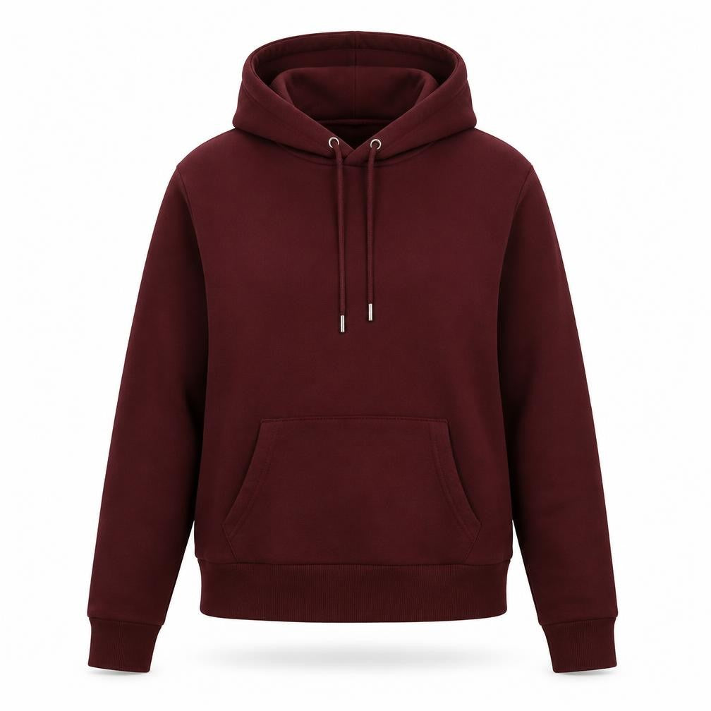 Front view of Primark women’s purple polyester pullover hoodie, size S