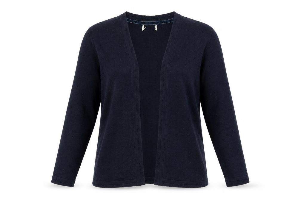 Matalan Womens Blue  Polka Dot Viscose Cardigan Jumper Size 14
