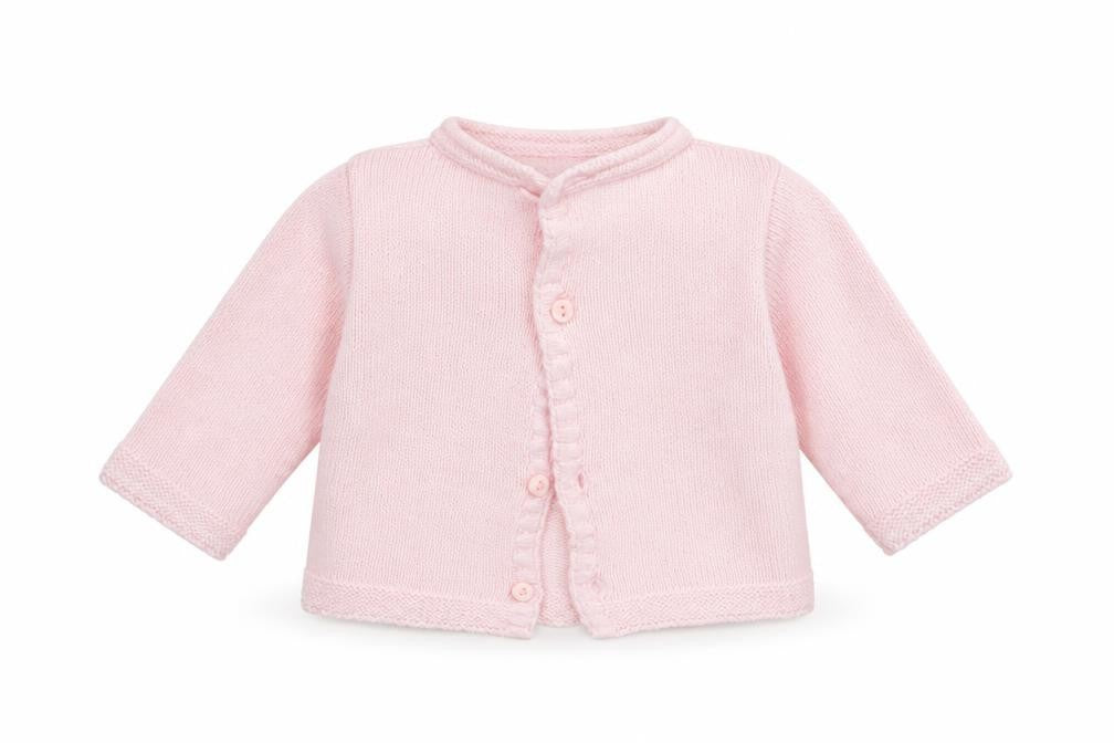 Jandelion Girls Pink  Acrylic Cardigan Jumper Size 0-3 Months   - NewBorn
