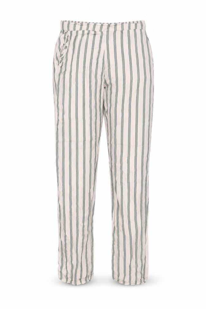 Etam Womens Pink Striped Viscose Trousers  Size S L26 in Regular