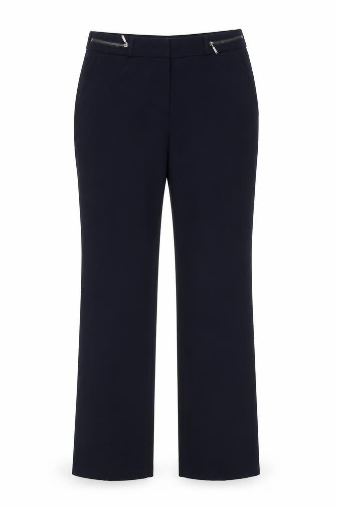 M&S Womens Blue  Polyester Dress Pants Trousers Size 8 L31 in Regular