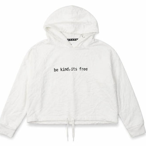 Jeff & Co Girls White  Cotton Pullover Hoodie Size 11-12 Years