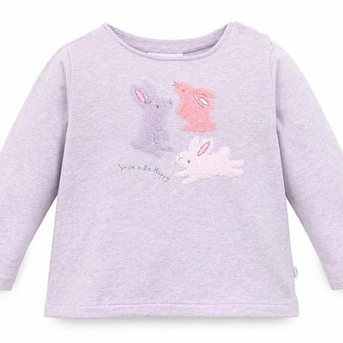 NEXT Baby Blue  Cotton Basic T-Shirt Size 9-12 Months Round Neck  - Bunnies