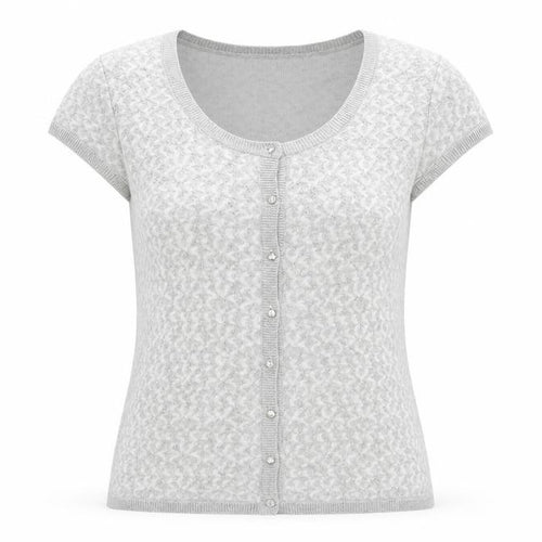 Marks and Spencer Womens Grey Round Neck  Viscose Cardigan Jumper Size 16