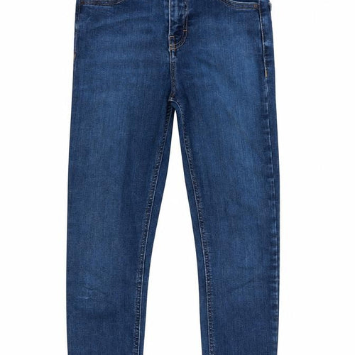 Topshop Mens Blue  Cotton Skinny Jeans Size 25 in L26 in Regular  - Mid Blue
