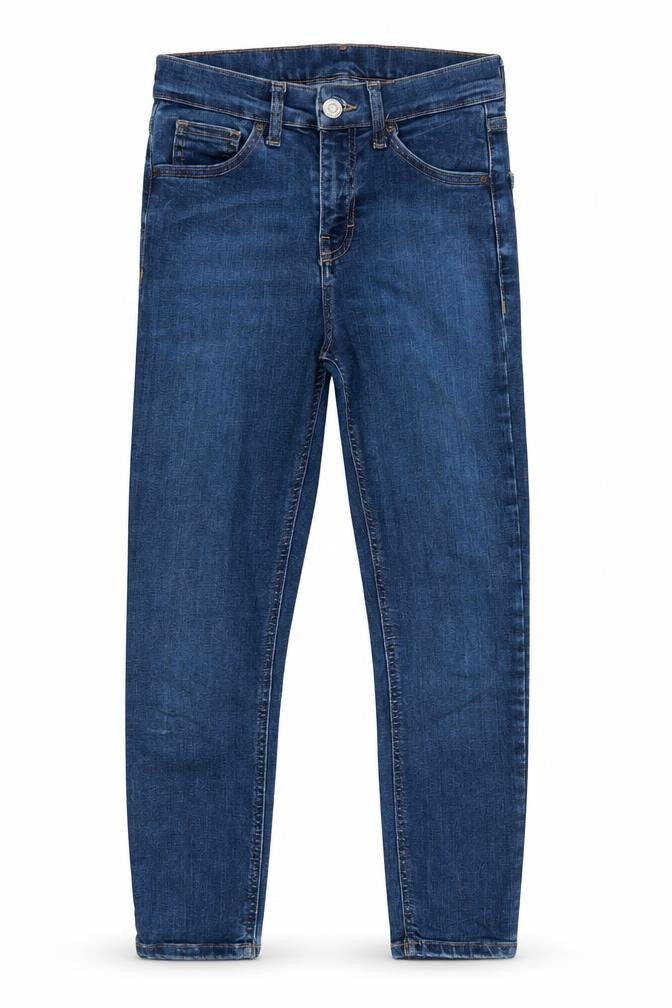 Topshop Mens Blue  Cotton Skinny Jeans Size 25 in L26 in Regular  - Mid Blue