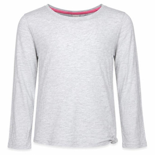 I Love Girlswear Girls Grey  Cotton Basic T-Shirt Size 4 Years Round Neck