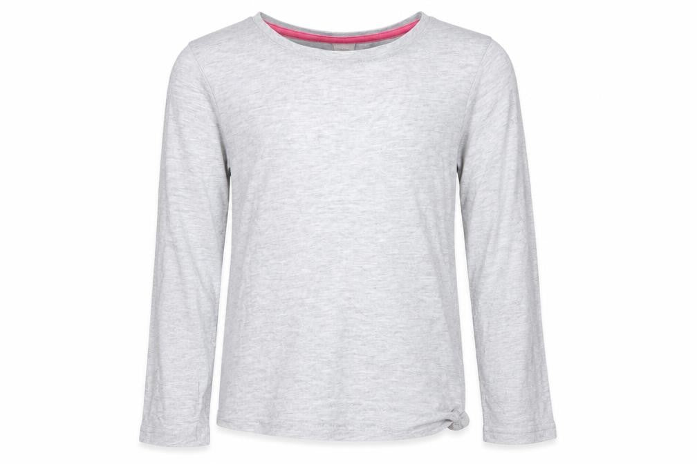 I Love Girlswear Girls Grey  Cotton Basic T-Shirt Size 4 Years Round Neck