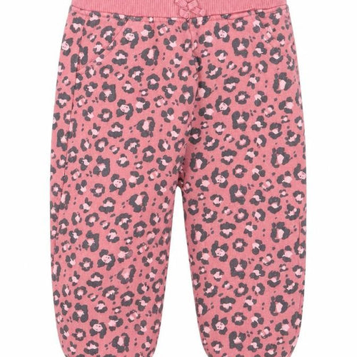 Disney at George Girls Pink Animal Print Cotton Jogger Trousers Size 12-18 Months
