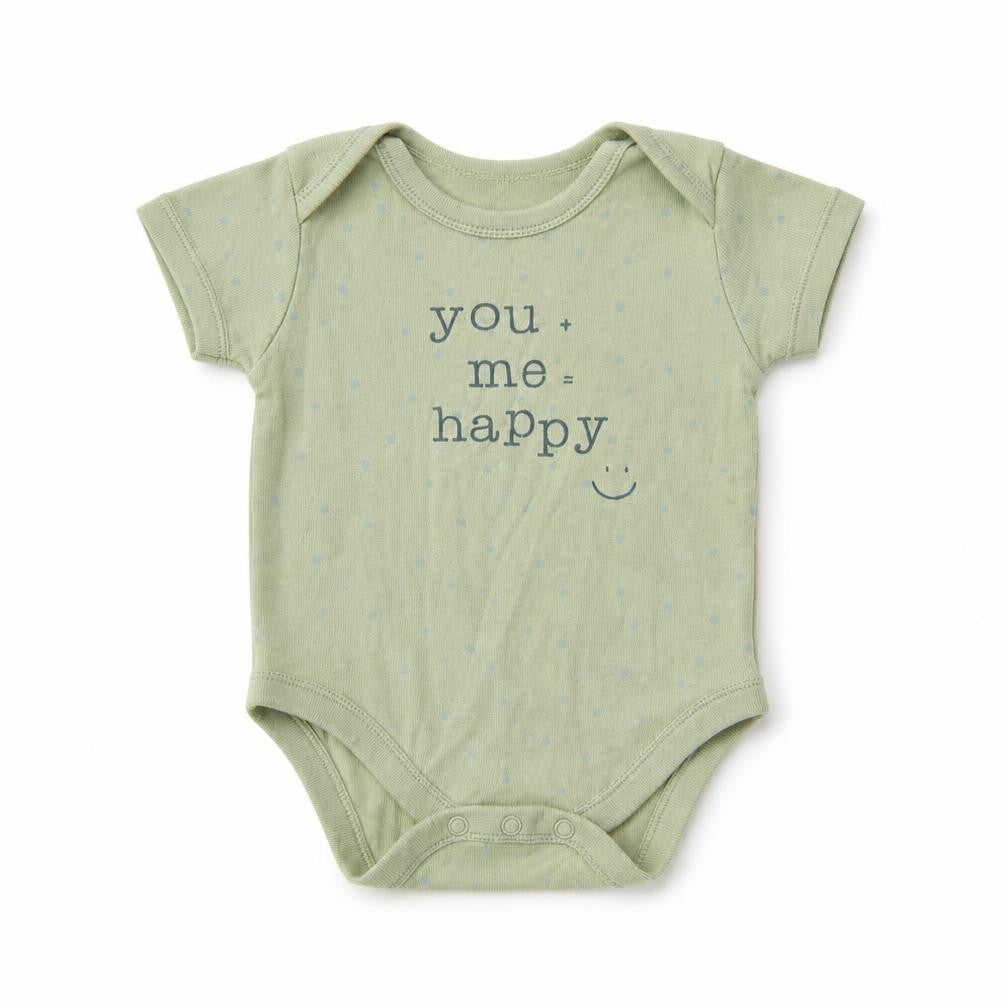 George Baby Green Polka Dot Cotton Romper One-Piece Size 6-9 Months