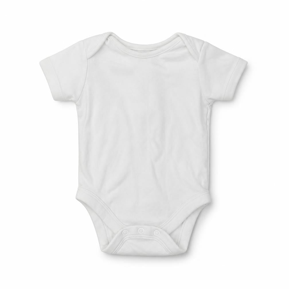 George Baby White  Cotton Romper One-Piece Size 6-9 Months