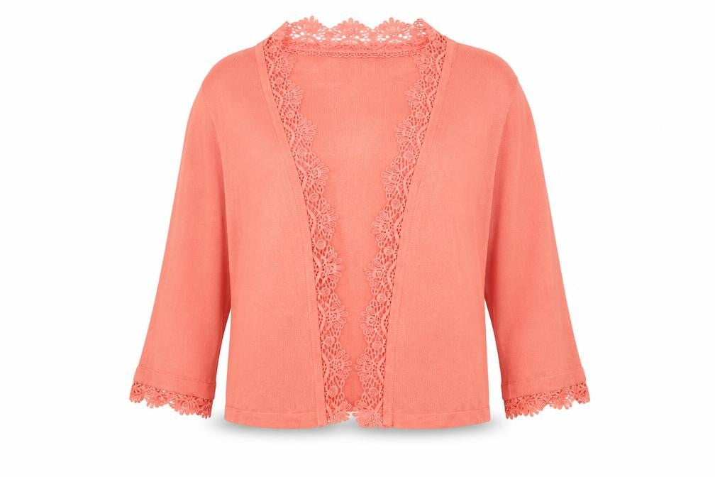Peacocks Womens Pink V-Neck   Cardigan Jumper Size 10