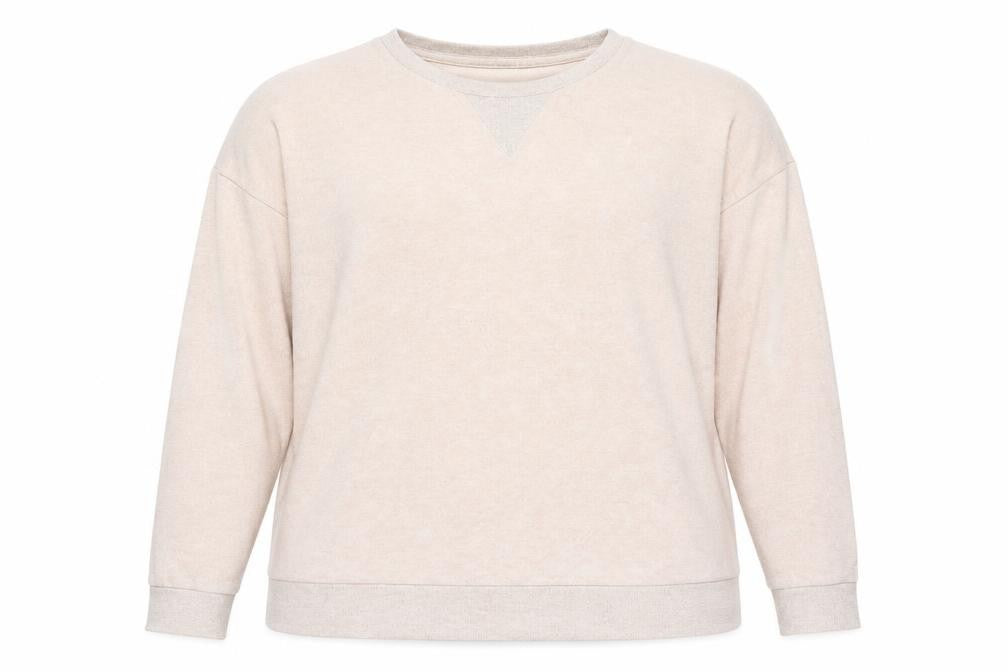 Front view of Tu women’s pink round neck viscose jumper, size UK 14