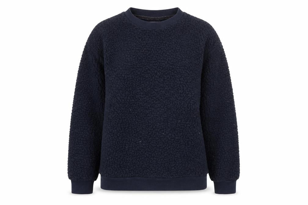 Next Womens Blue Round Neck  Polyester Pullover Jumper Size L