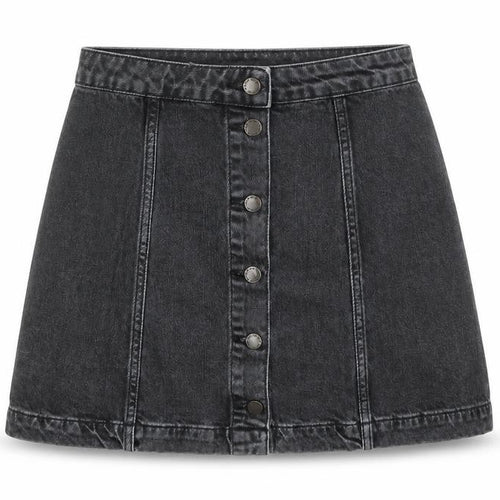 Topshop Womens Black  Cotton Mini Skirt Size 28 in
