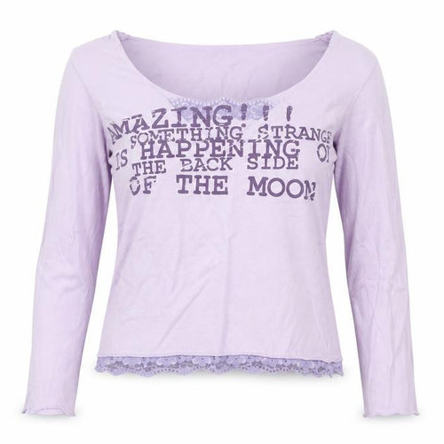 Preworn Womens Purple  Cotton Top Pyjama Top Size L