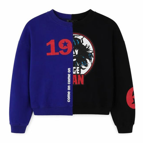 Play Stage Girls Blue Colourblock Cotton Pullover Sweatshirt Size 13-14 Years