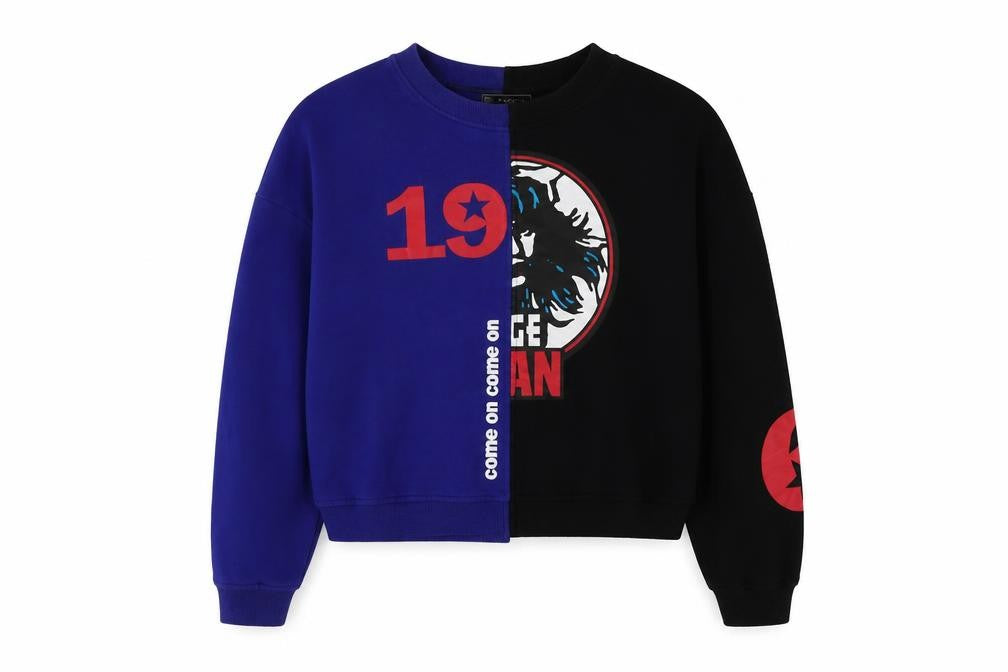 Play Stage Girls Blue Colourblock Cotton Pullover Sweatshirt Size 13-14 Years