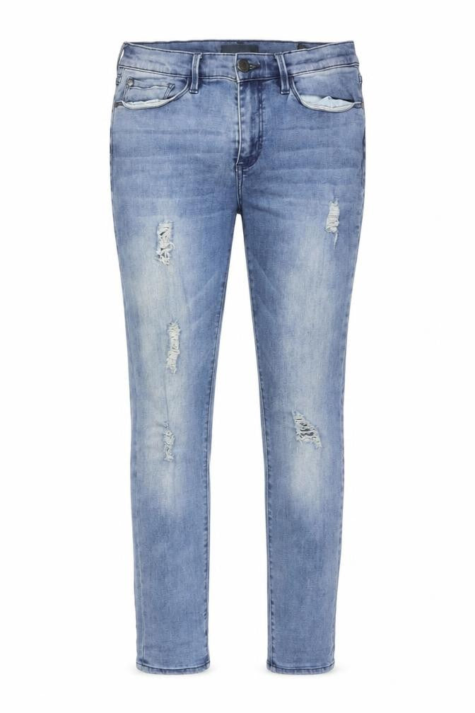 DAVID BITTON Womens Blue  Cotton Skinny Jeans Size 32 L29 in Regular