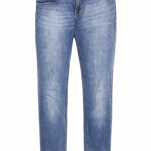 H&M Womens Blue  Cotton Boyfriend Jeans Size 25 L32 in Regular