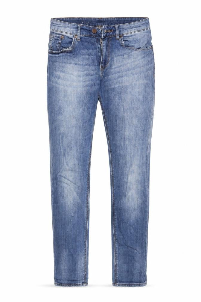 H&M Womens Blue  Cotton Boyfriend Jeans Size 25 L32 in Regular