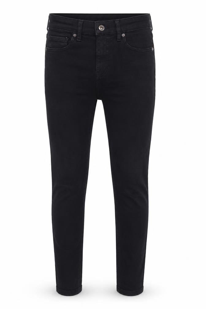 Topshop Mens Black  Cotton Skinny Jeans Size 26 in L25 in Regular  - cropped