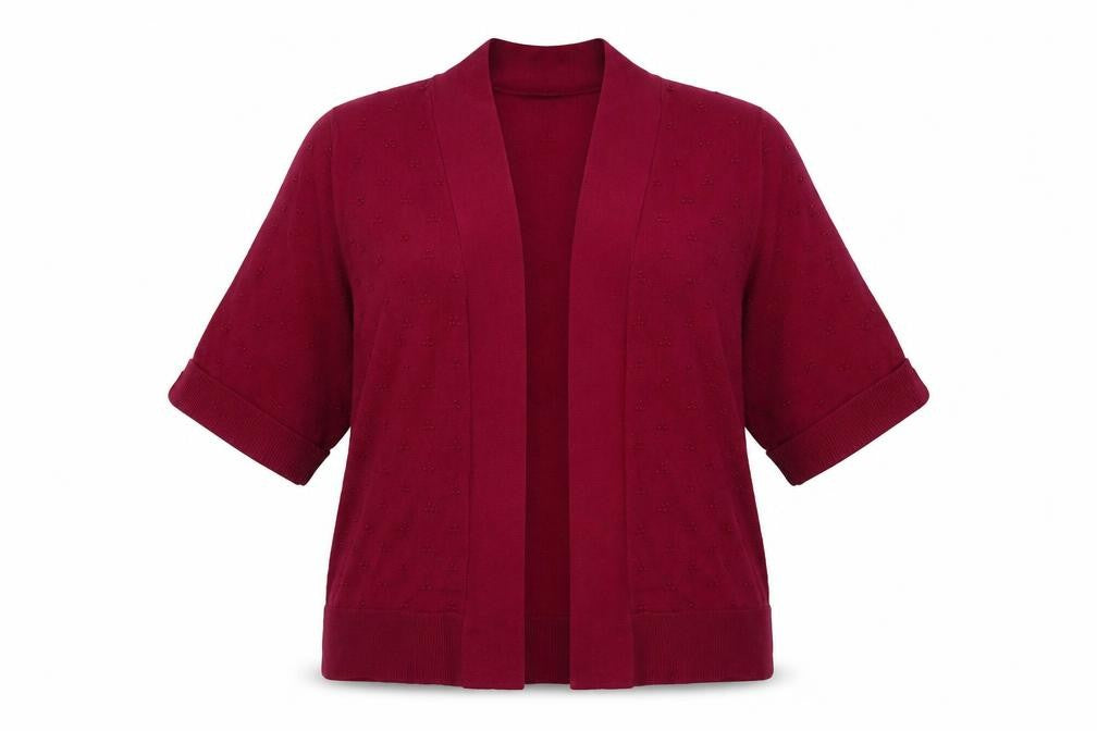 MudFlower Womens Pink Round Neck  Viscose Cardigan Jumper Size M