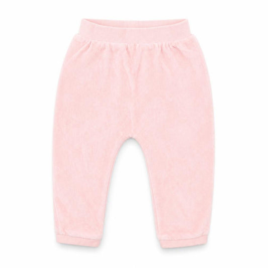 Front view of George Baby Pink Cotton sweatpants, size 12-18, Months
