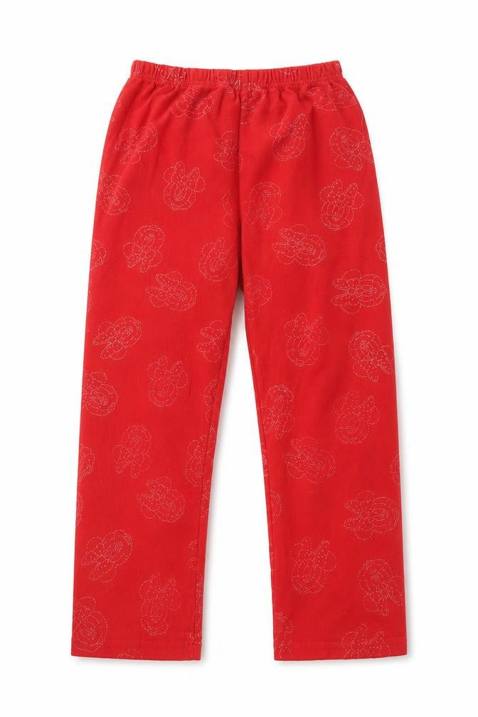 Disney Girls Red  Polyester  Pyjama Pants Size 8 Years   - Minnie Mouse