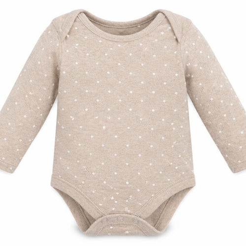Marks and Spencer Baby Brown Polka Dot Cotton Babygrow One-Piece Size 6-9 Months