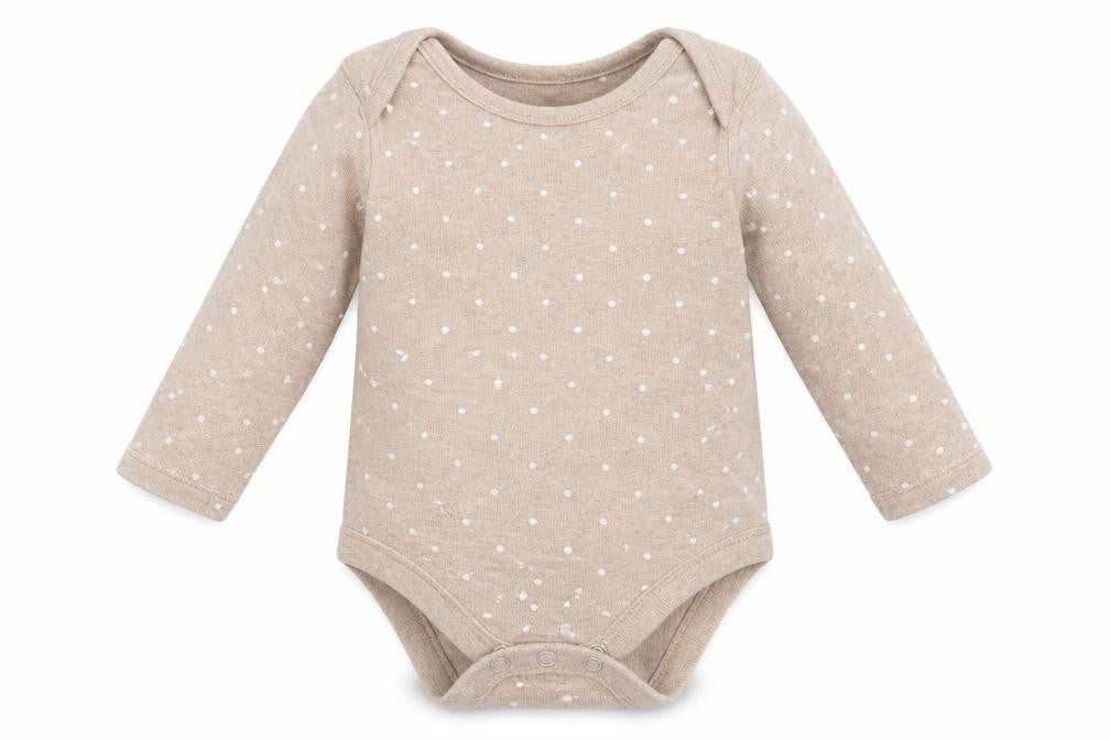 Marks and Spencer Baby Brown Polka Dot Cotton Babygrow One-Piece Size 6-9 Months
