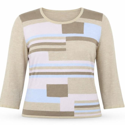 Country Casuals Womens Brown Round Neck  Acrylic Pullover Jumper Size L