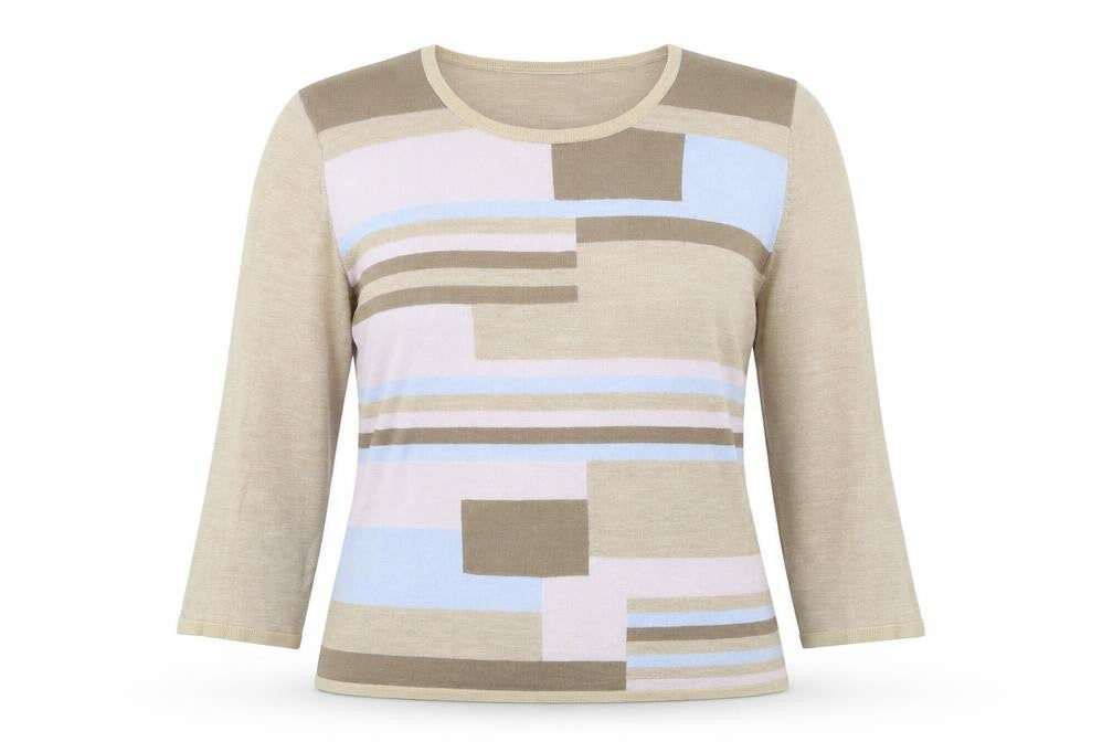 Country Casuals Womens Brown Round Neck  Acrylic Pullover Jumper Size L