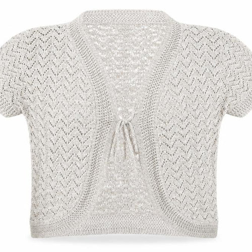 CHIC Womens Beige V-Neck  Cotton Shrug Jumper Size M