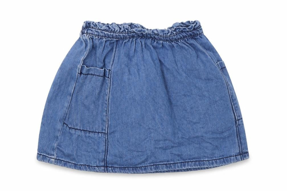 NEXT Girls Blue  Cotton A-Line Skirt Size 3-4 Years  Regular