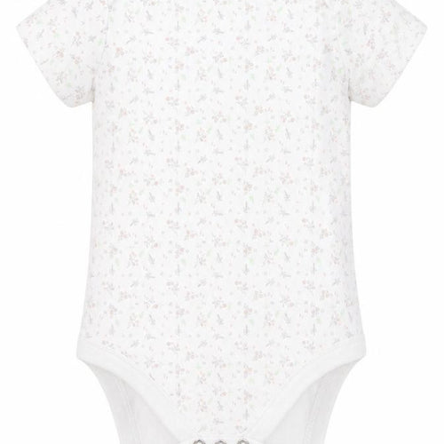 F&F Girls White  Cotton Babygrow One-Piece Size 18-24 Months