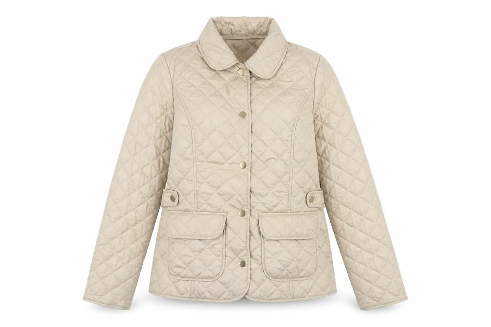 Front view of Dorothy Perkins women’s brown jacket, size UK 10
