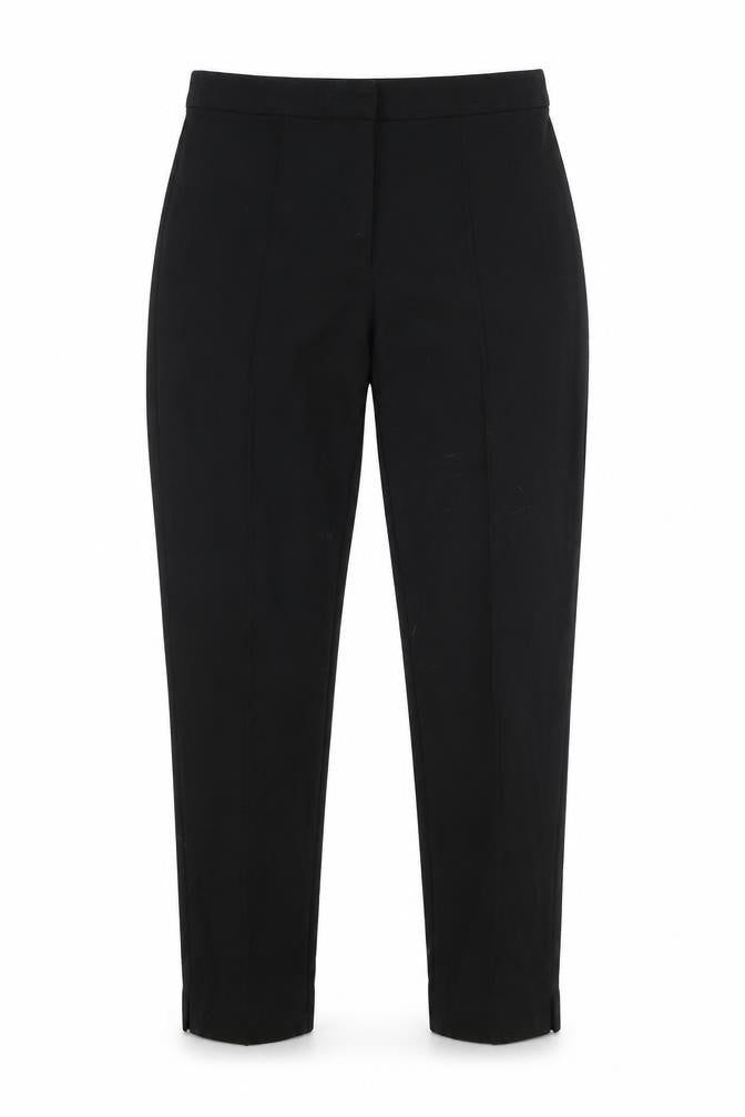 Front view of Marks & Spencer women’s black viscose trousers, size UK 8, 26-inch leg regular