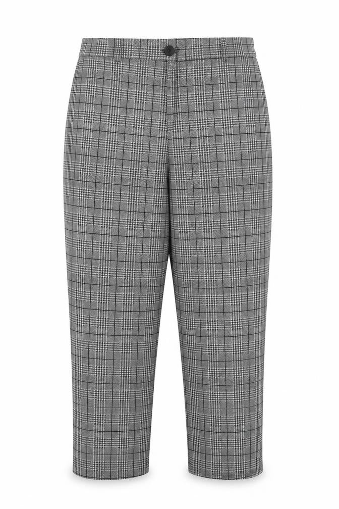 Preworn Womens Multicoloured Houndstooth  Cropped Trousers Size L L23 in Regular
