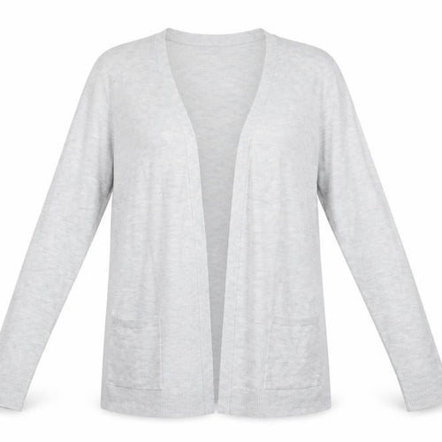F&F Womens Grey V-Neck  Polyester Cardigan Jumper Size 12