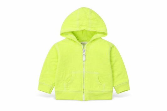 Front view of Baby Baby Green Cotton Full Zip Jumper, size 6-9, Months