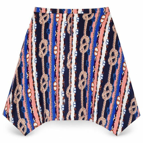 Papaya Womens Multicoloured Striped Viscose A-Line Skirt Size 10